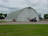 white barn