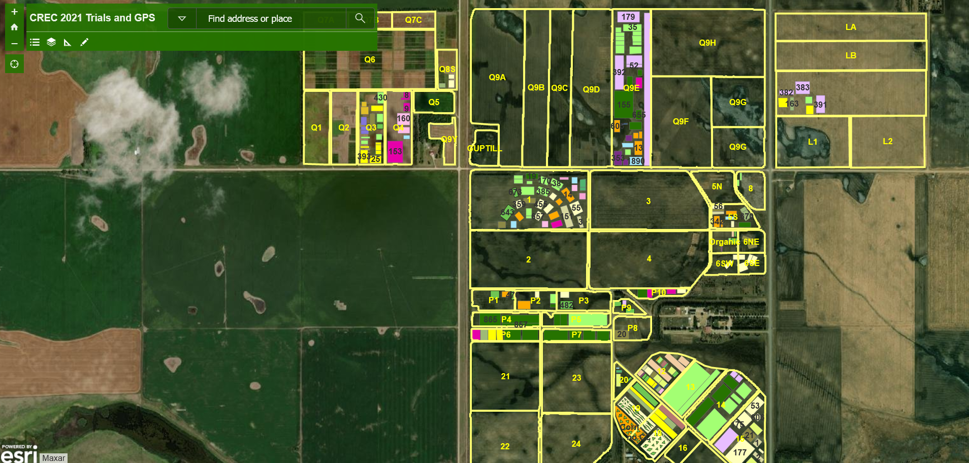 A screen capture the data search in ArcGIS Online.