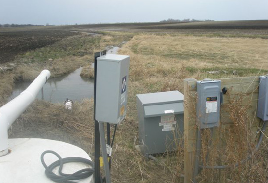 Typical electric-powered lift station.