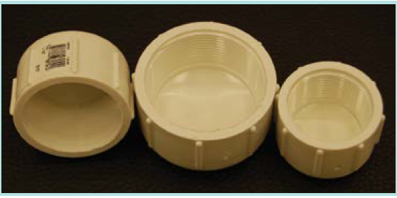 Figure 9. Threaded caps.