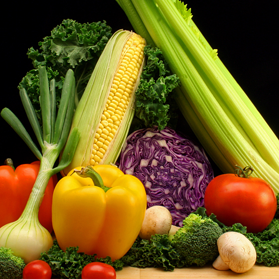 Veggies ready for preservation