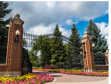 gate entrance to NDSU