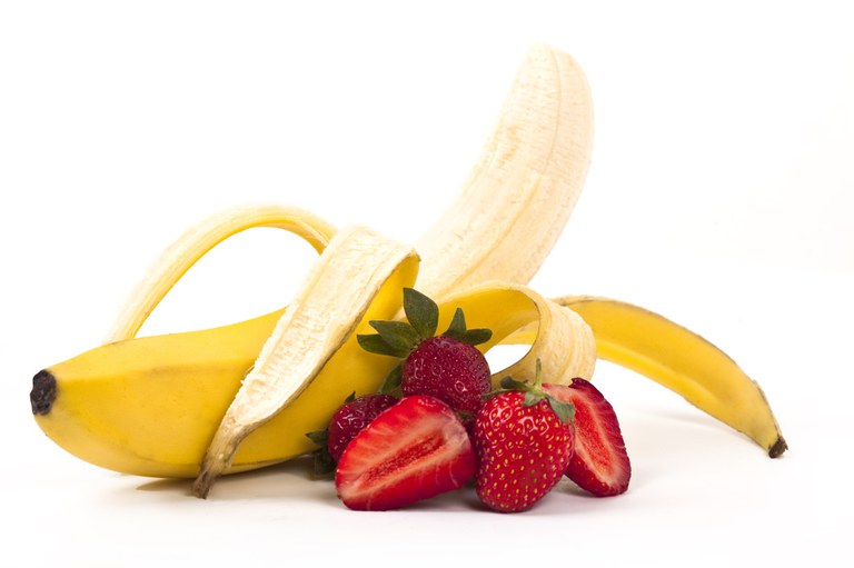 Bananas and strawberries