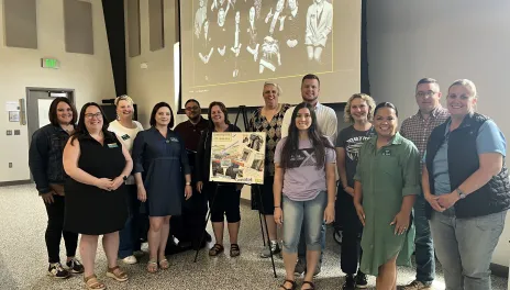 Class X with their Mural