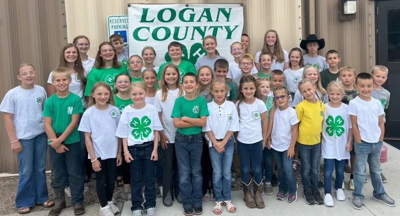 Group photo of Logan County 4-H members