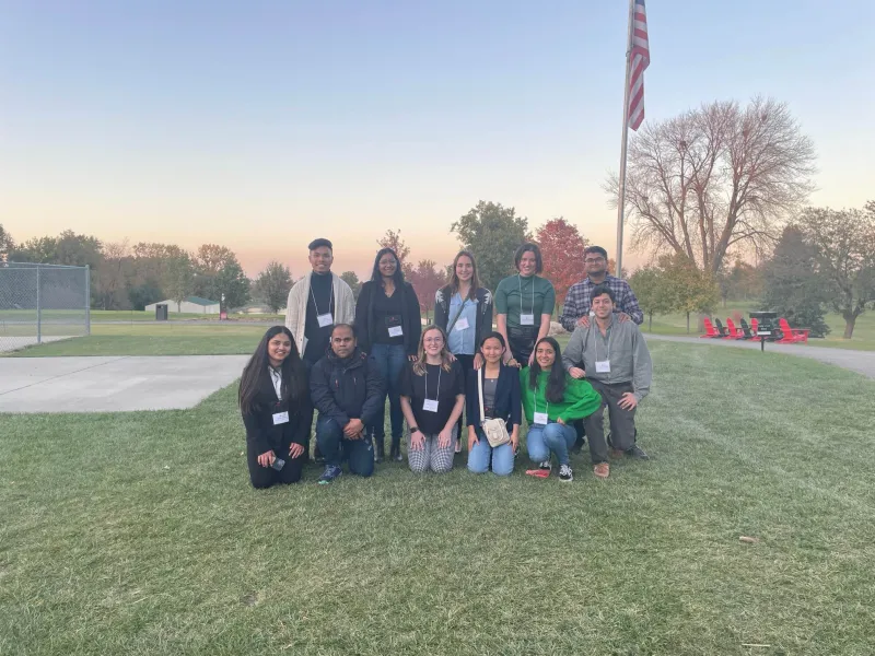 Graduate students at an ASM conference (2022)